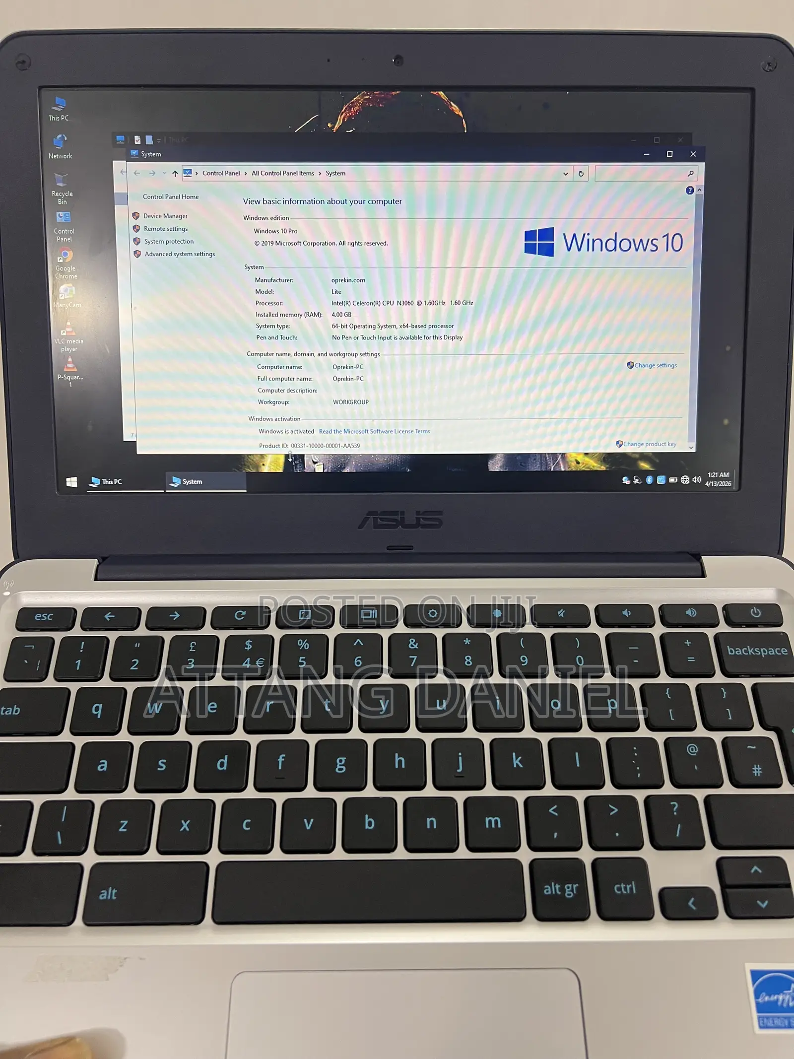 Laptop Asus Chromebook C202SA 4GB Intel Celeron eMMC 16 GB