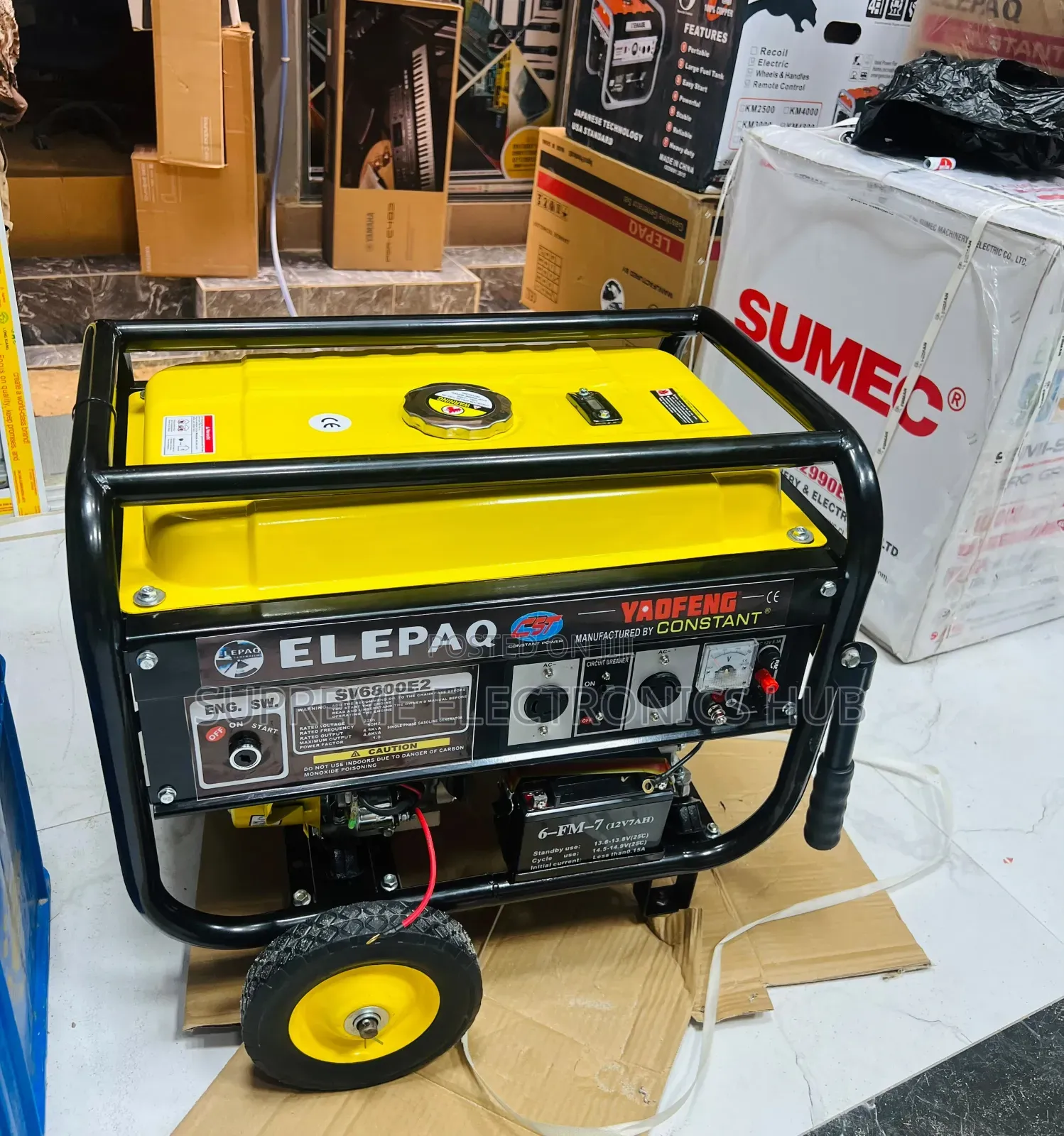 New Sv6800e2 Elepaq 100% Copper Wire Petrol Generator Set *Key Start*