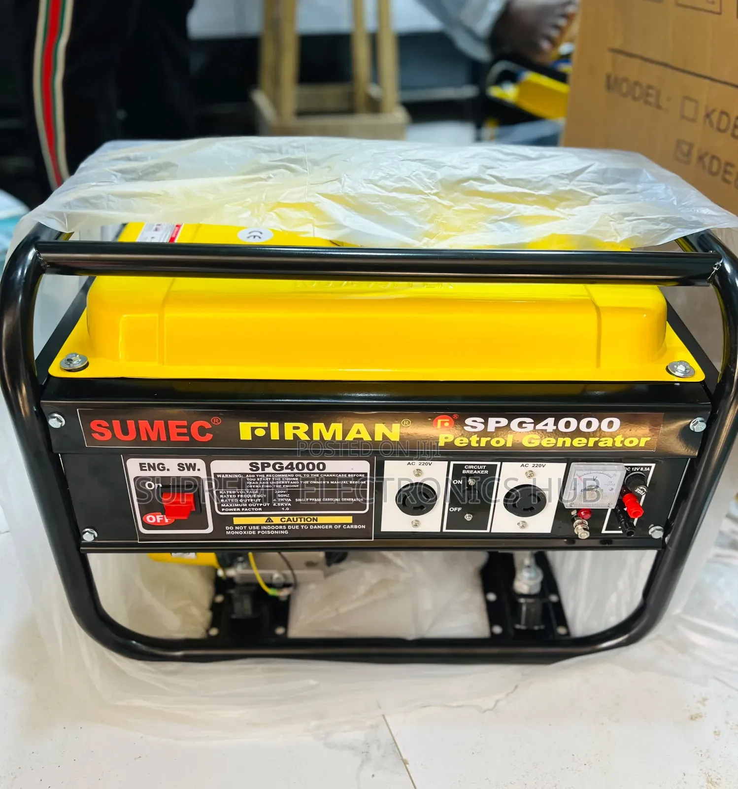 Brand New 4.5kva Sumec Firman Spg4000 Manual Petrol Start Generator