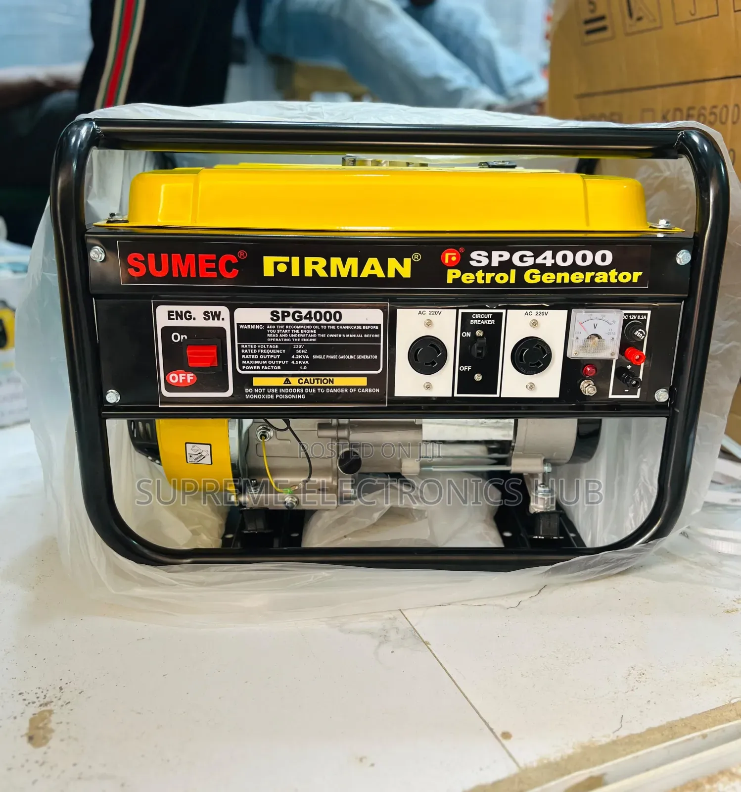 Original 4kva Sumec Spg4000 Series Manual Start Petrol Generator