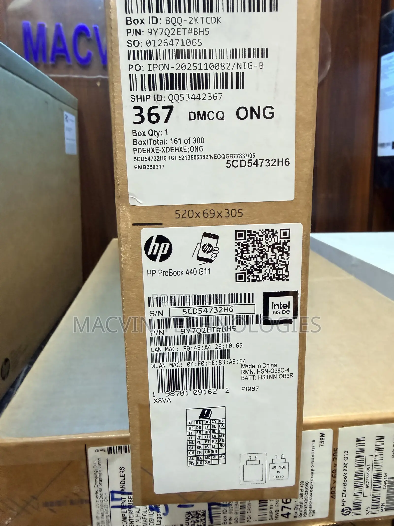 New Laptop HP ProBook 440 8GB Intel Core Ultra 5 SSD 512GB