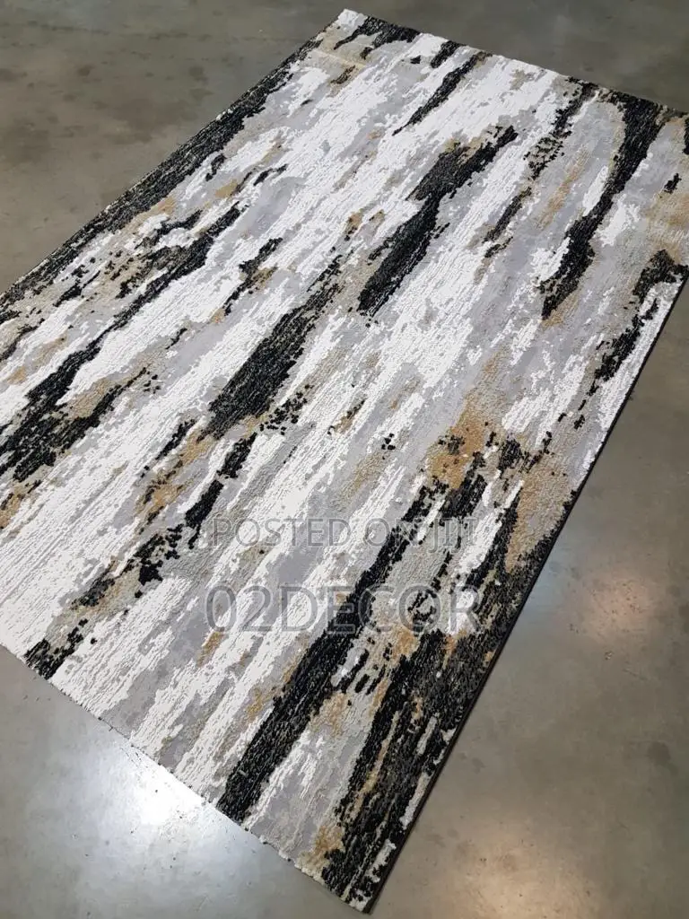 Grey Black and Gold Design Center Rugs