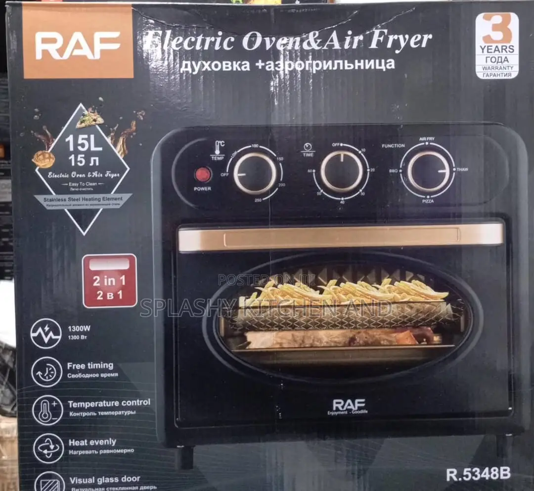 Raf 15l Electric Hot Air Airfryer/Oven With Accessories - 1300w