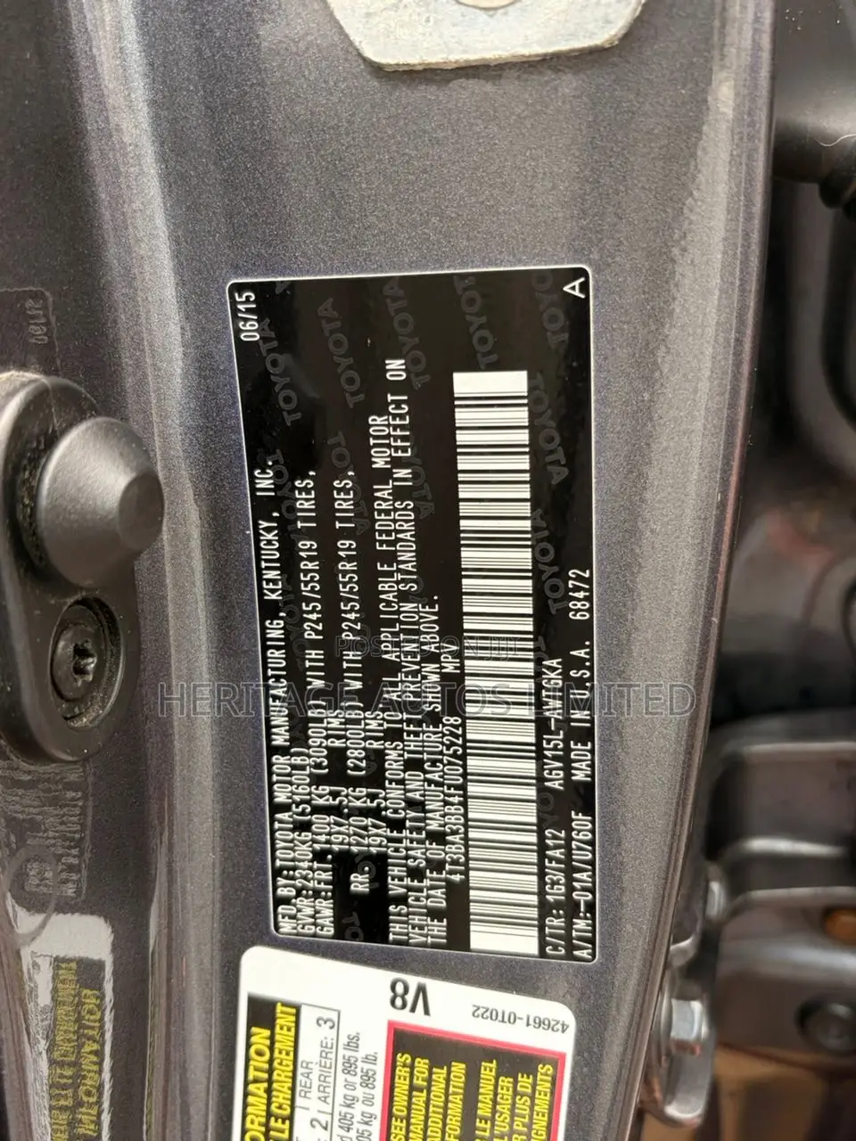 Toyota Venza LE 2015 Gray