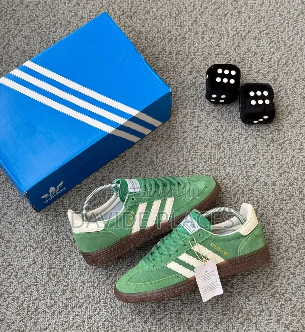 Quality Original Adidas Handball Spezia Three Strip Unisex Sneaker Red