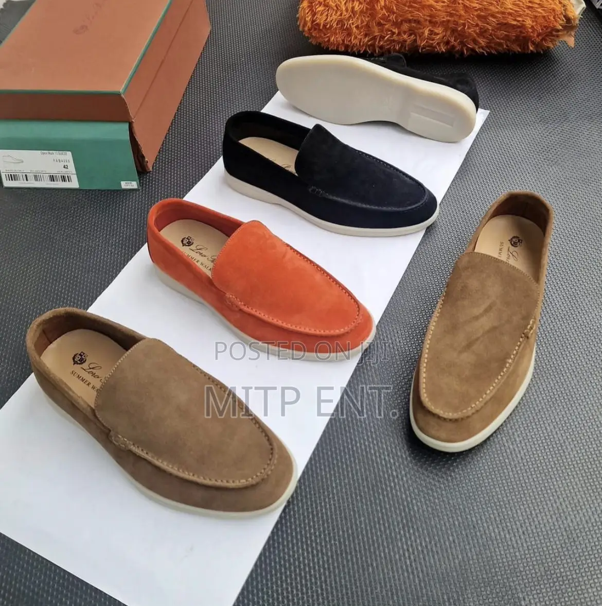High Quality Loro Piana Italian Suede Loafers