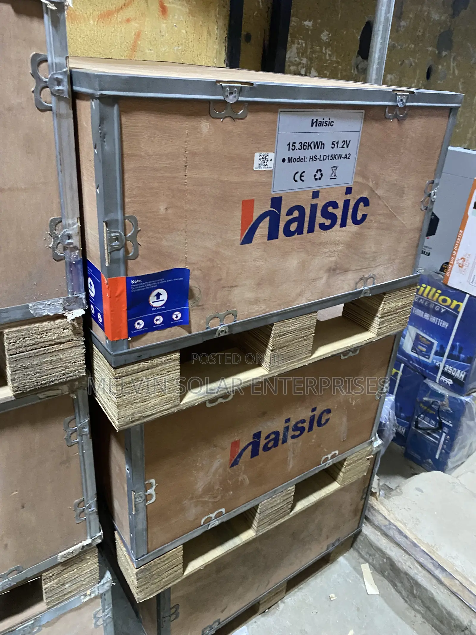 15.36kwh 51.2v Haisic Solar Lithium Ion Phosphate Batteries Available