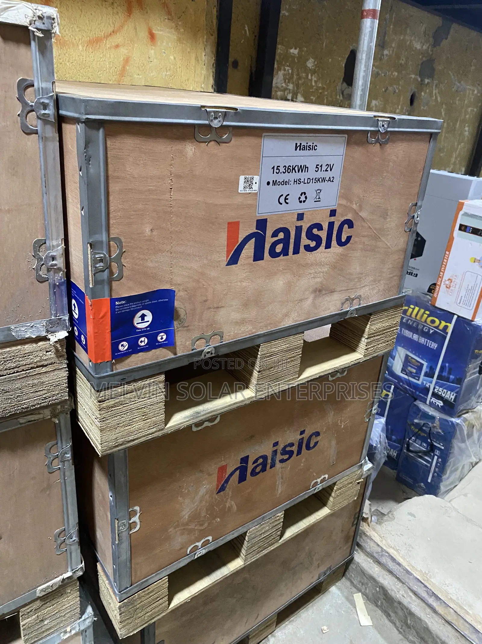 15.36kwh 51.2v Haisic Solar Lithium Ion Phosphate Batteries Available