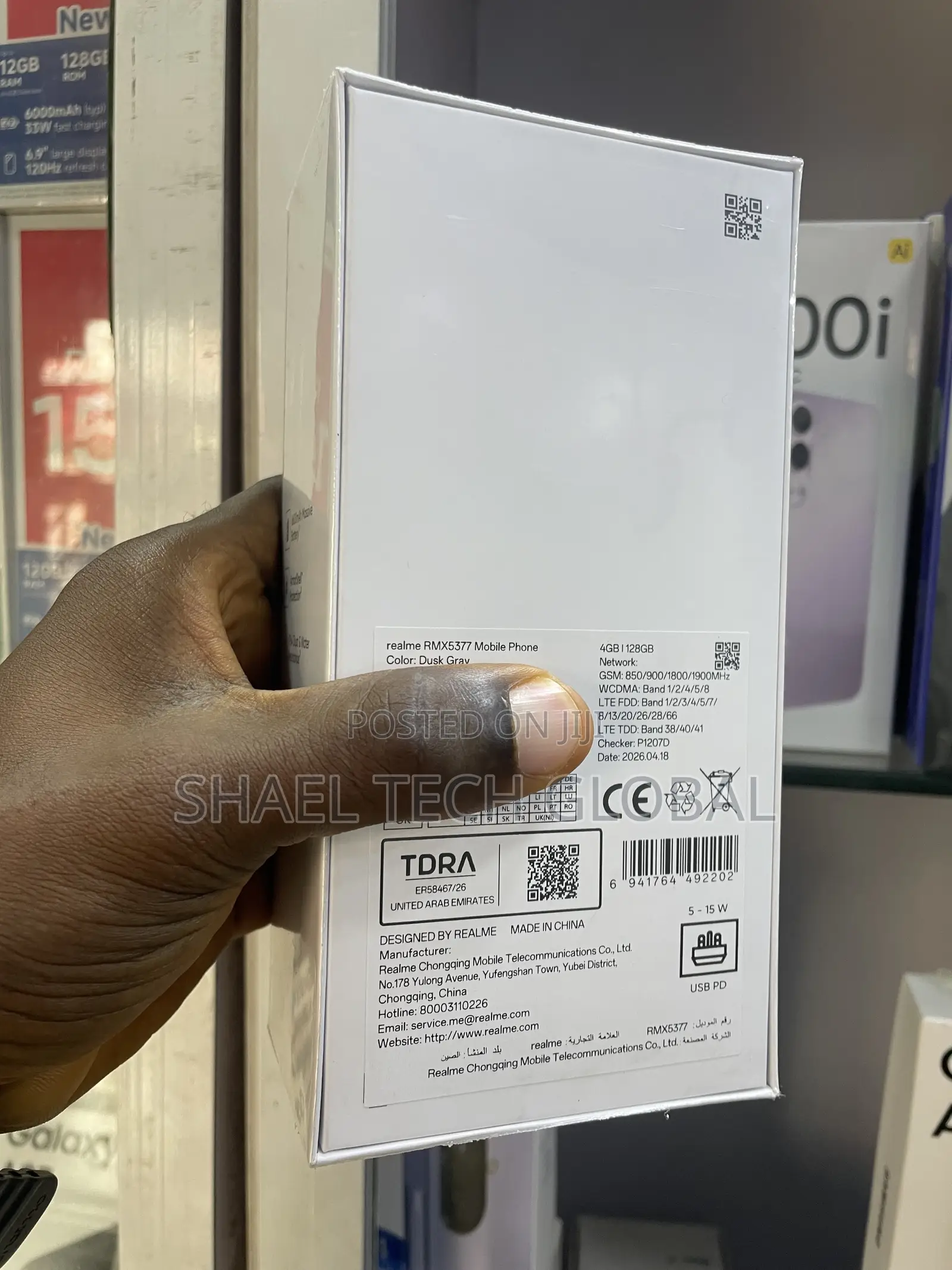 New Realme C100i 128 GB Gray