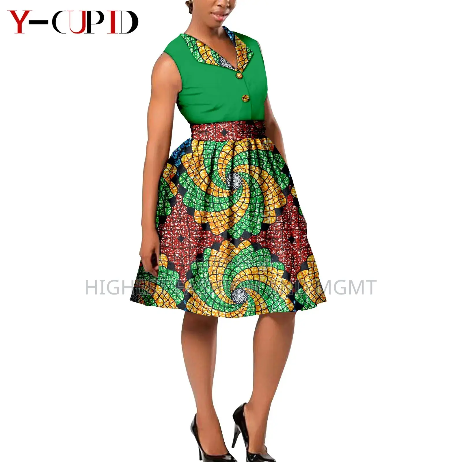 Dashiki and Print Couple Outfit