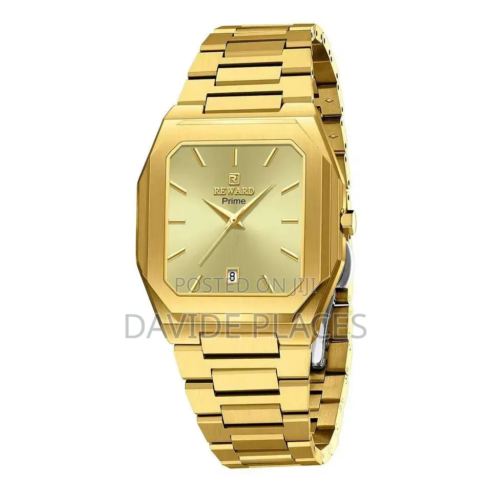 Reward Ultra-Slim, Stainless Steel, Unisex Chain Watch, With Date, STR