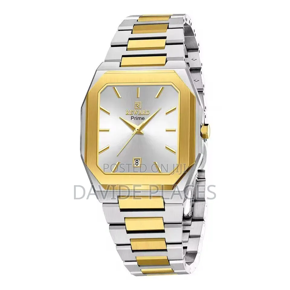Reward Ultra-Slim, Stainless Steel, Unisex Chain Watch, With Date, STR