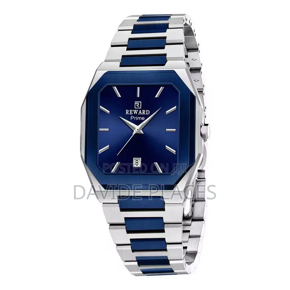 Reward Ultra-Slim, Stainless Steel, Unisex Chain Watch, With Date, STR