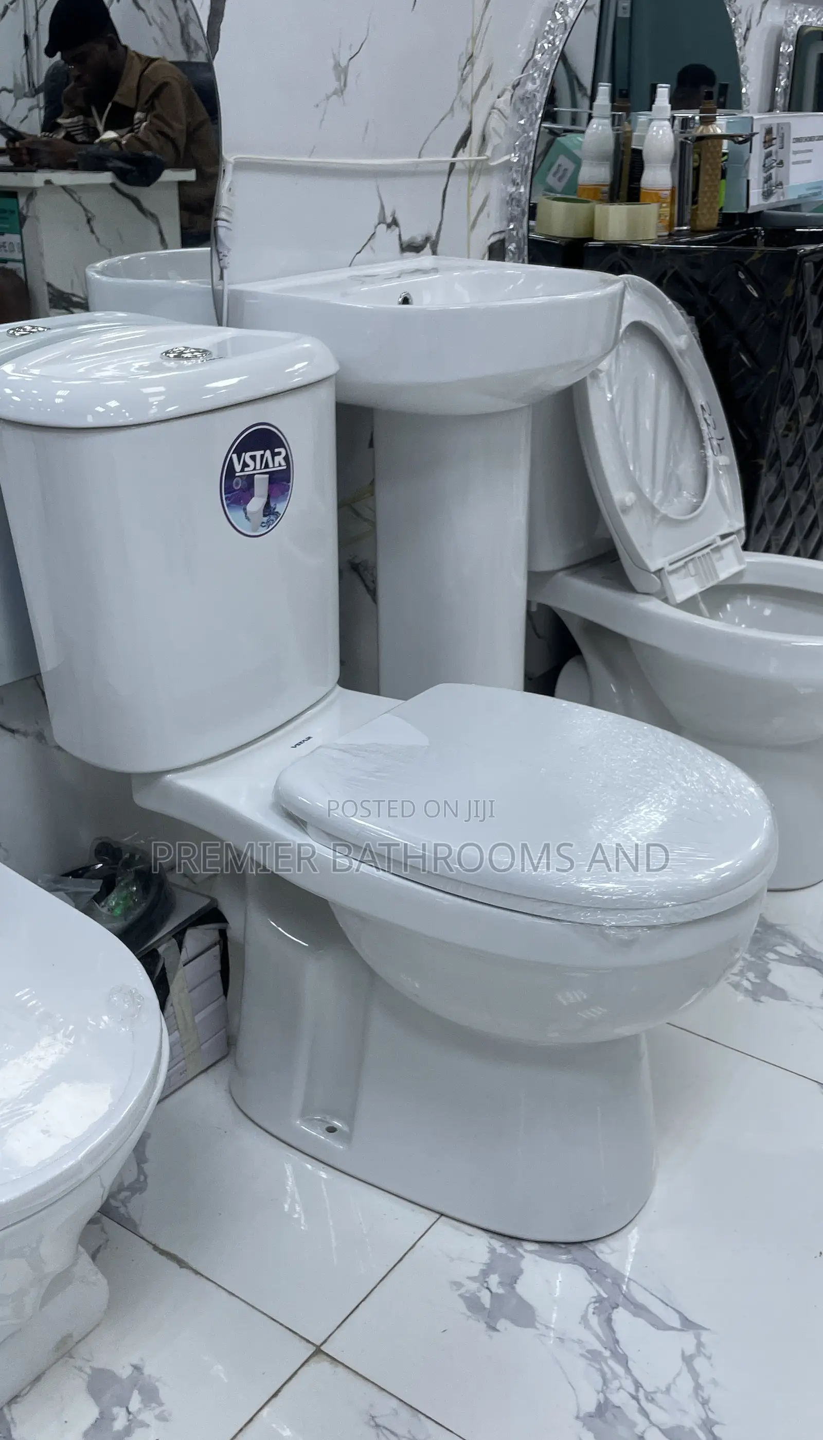 Complete Set of White Water Closet 50