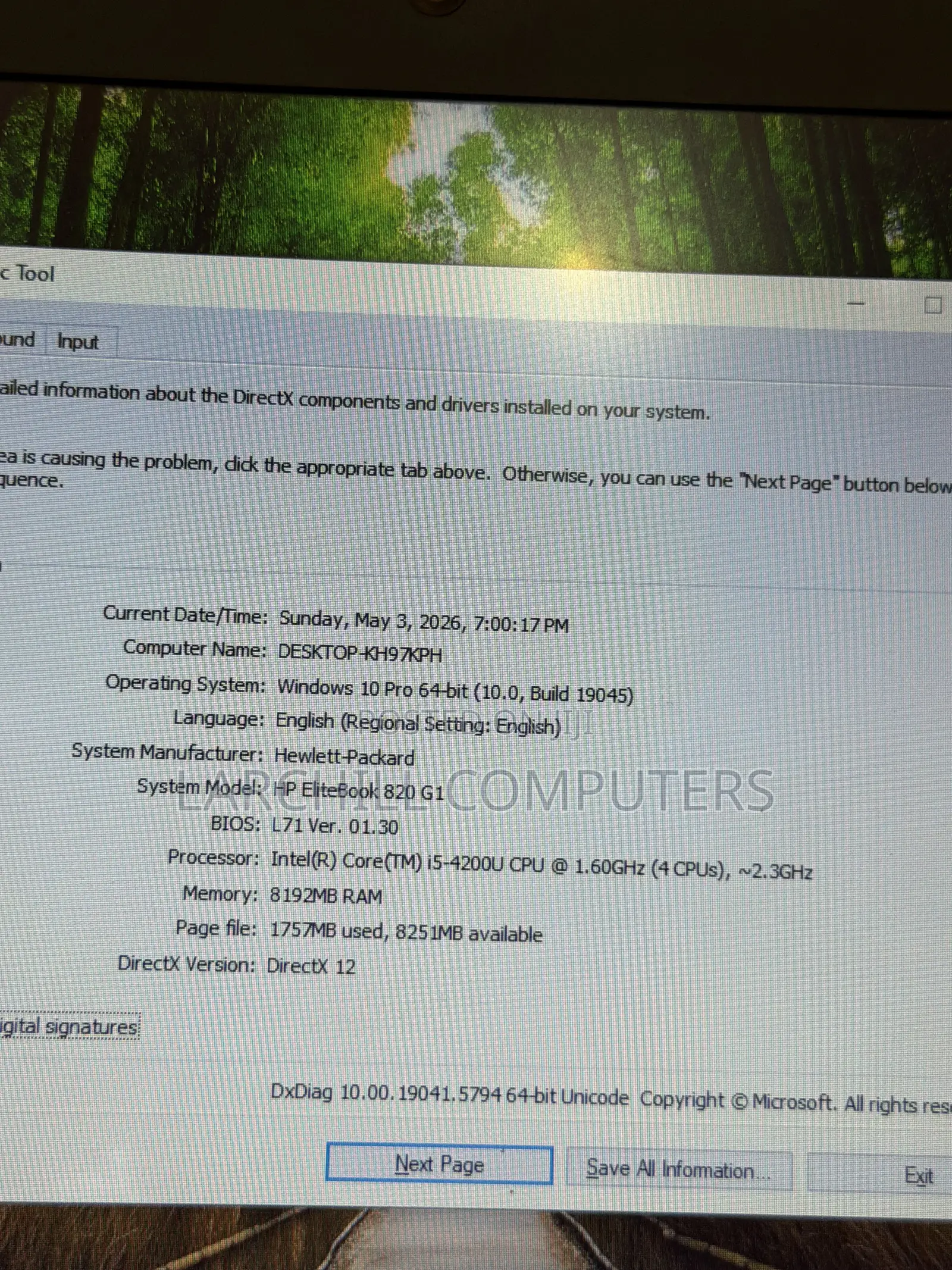 Laptop HP EliteBook 820 G1 8GB Intel Core i5 HDD+SSD 500GB