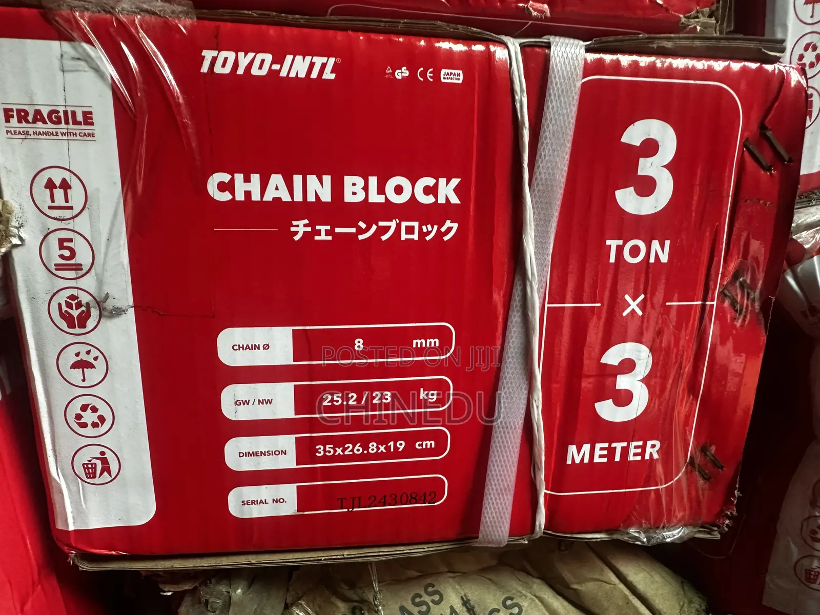 Chain Block 3ton Toyo 3meter