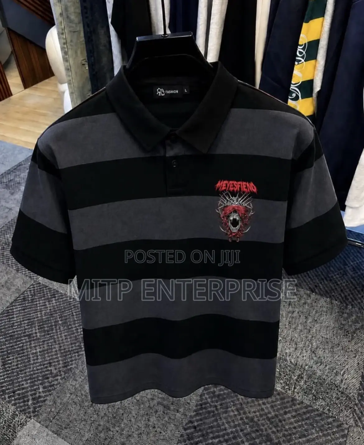Meyesfiend Collar Neck Shirt/Top