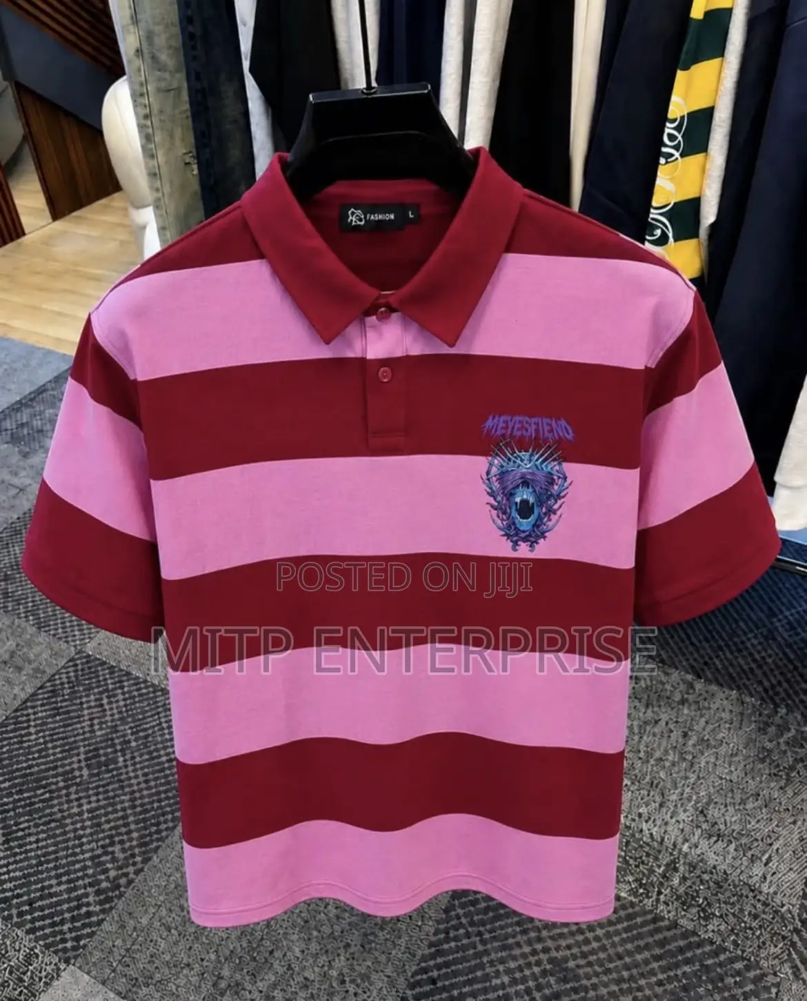 Meyesfiend Collar Neck Shirt/Top