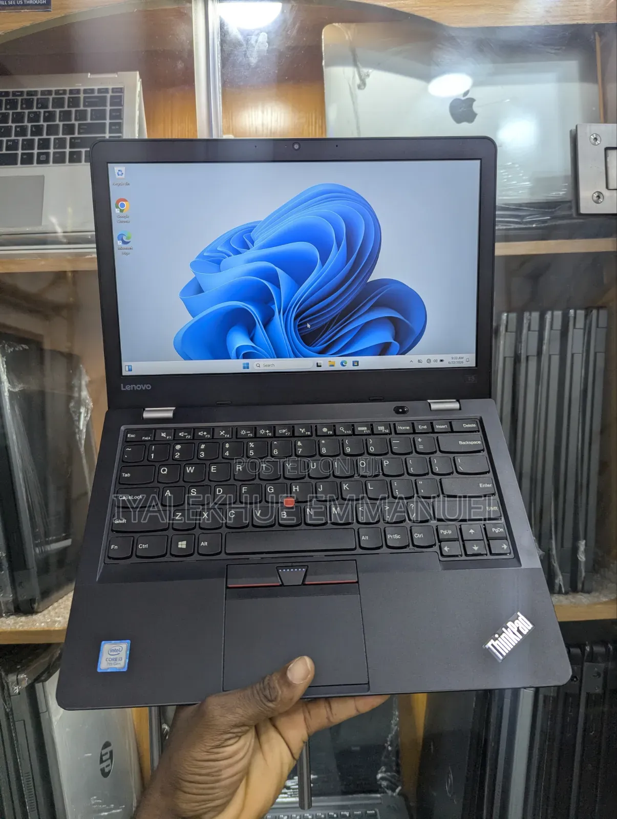 Laptop Lenovo ThinkBook 13 8GB Intel Core i3 SSD 128GB