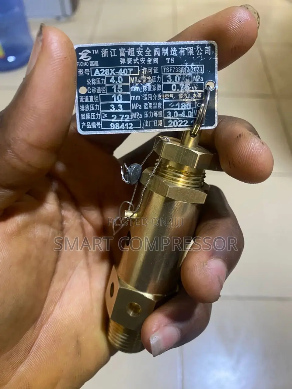 Compressor Safety Valve 30bar