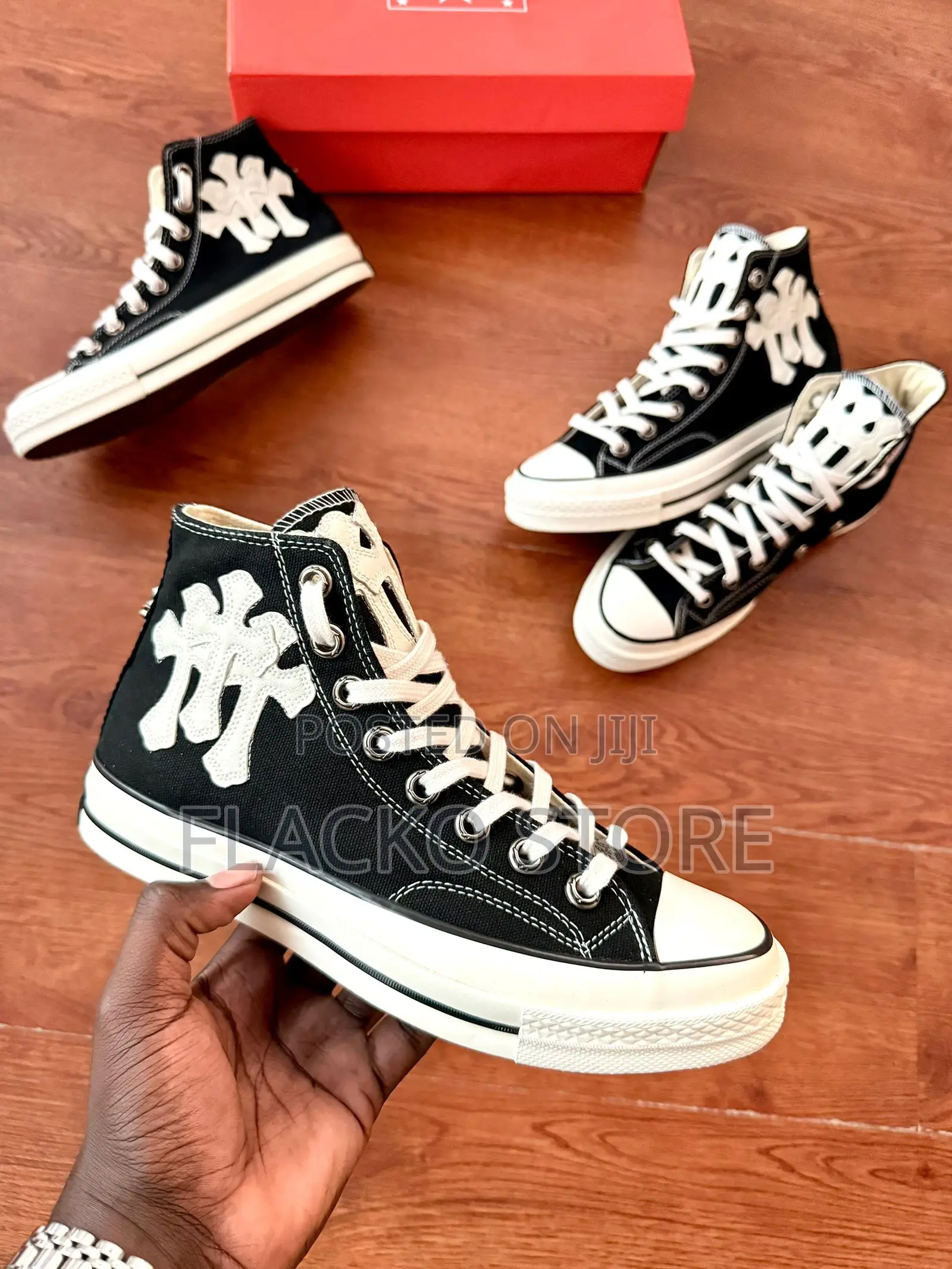 Original Chrome Hearts Converse Chuck Taylor 70 Hightop Sneakers