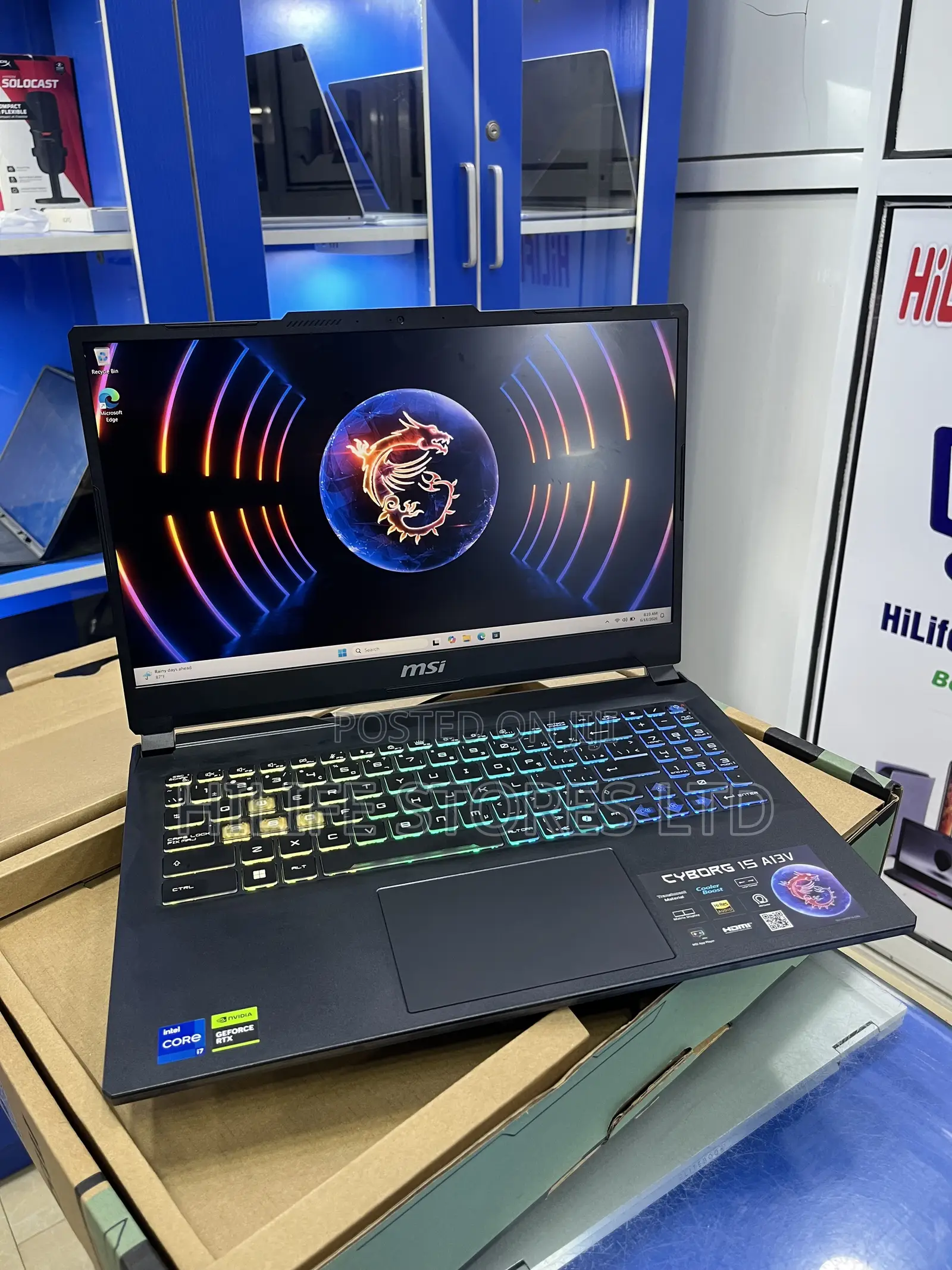 Laptop MSI Cyborg 15 16GB Intel Core i7 SSD 512GB