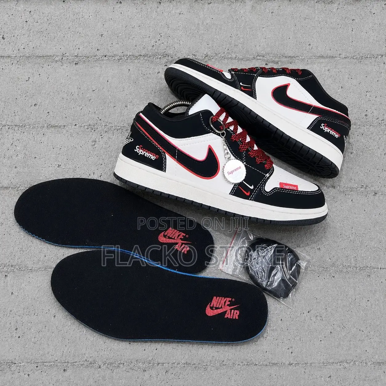 Original Supreme Air Jordan 1 Custom Sneakers