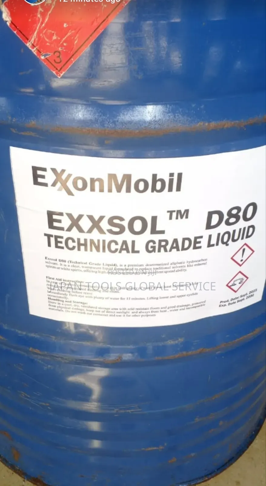 Exxonmobil Exxsol D80 Fluid Drum