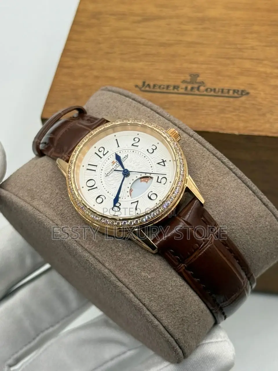 Jaeger-Lecoutlre Quality Luxury Female Genuine Leather Wristwatch