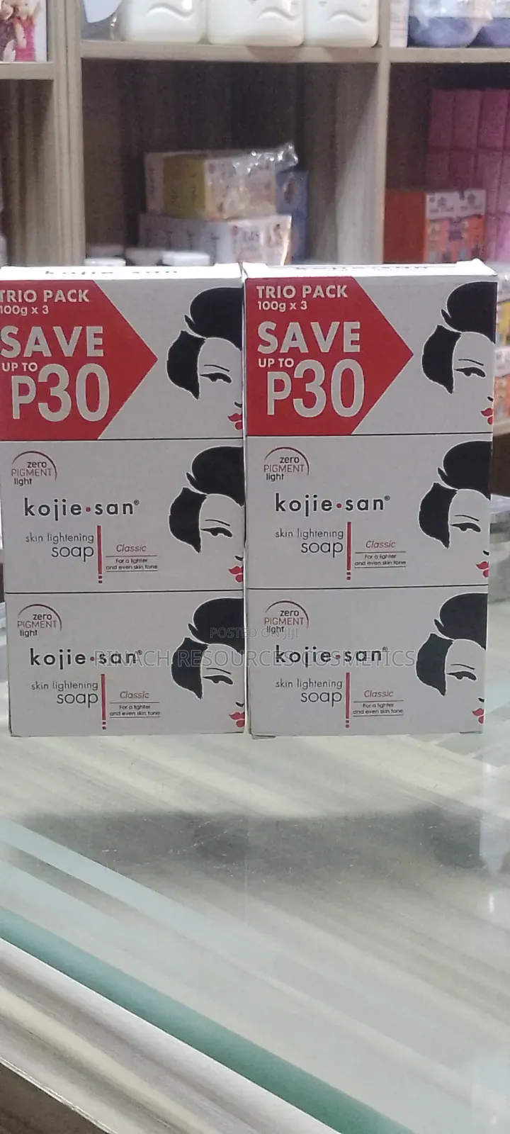 Kojie San Kojic Acid Skin Lightening Soap, 3pcs