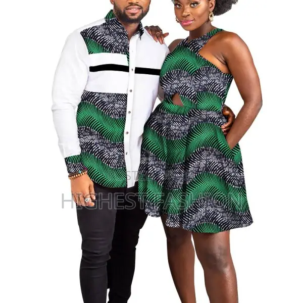 2 PCS African Couple Clothes