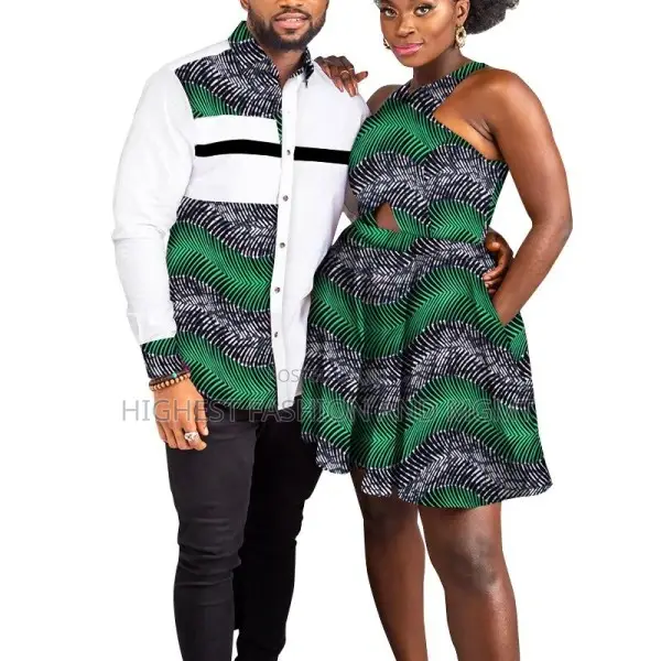 2 PCS African Couple Clothes