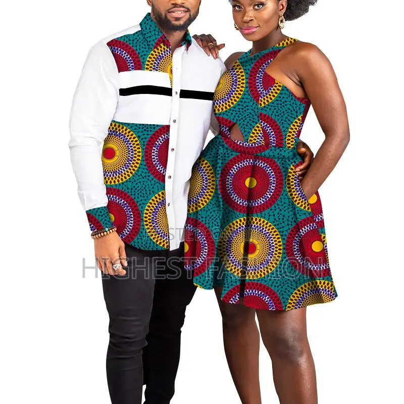 2 PCS African Couple Clothes