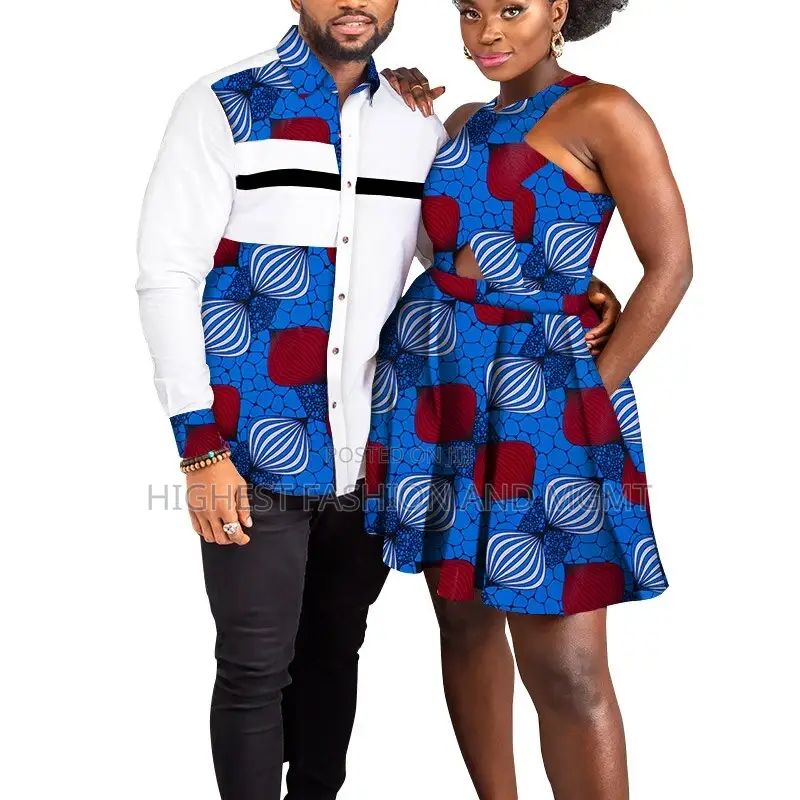 2 PCS African Couple Clothes