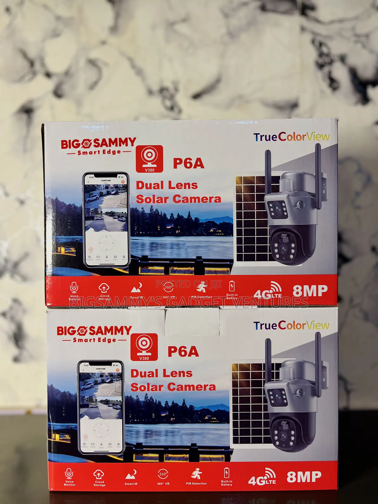 8mp Dual Lens Solar PTZ 4g Surveillance Camera