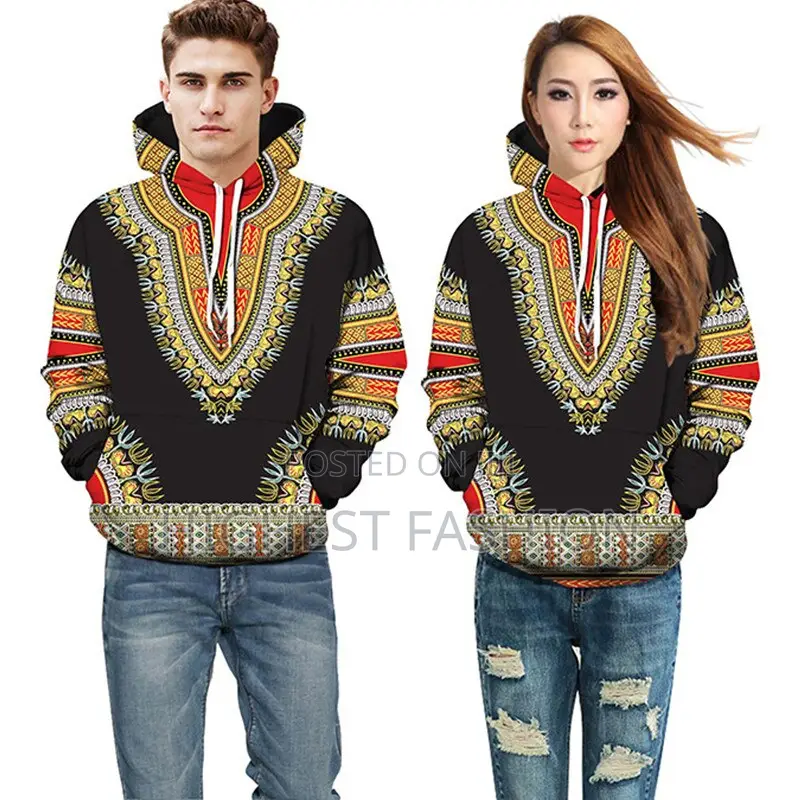 Matching Dashiki Long Sleeve Sweater Hoodies
