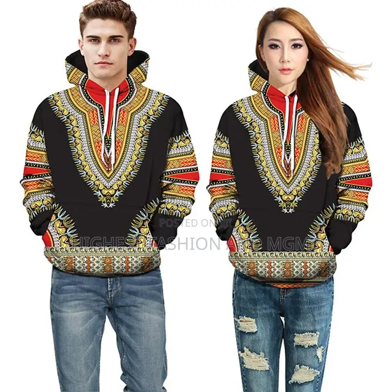 Matching Dashiki Long Sleeve Sweater Hoodies