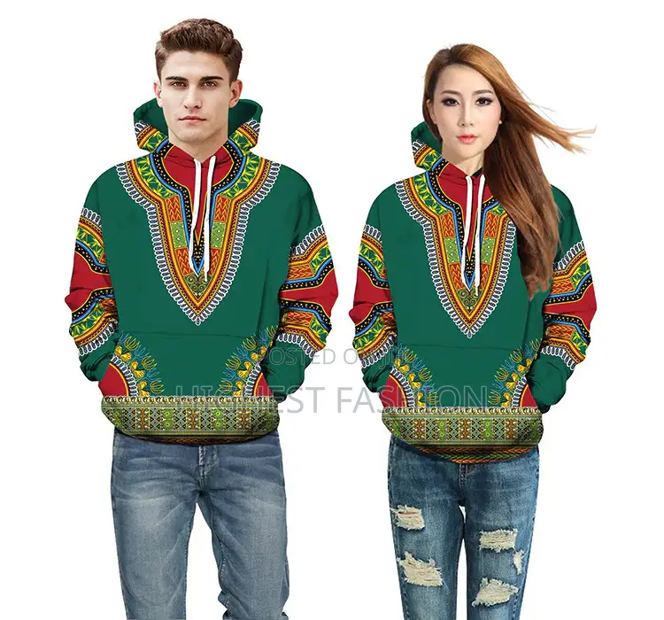 Matching Dashiki Long Sleeve Sweater Hoodies
