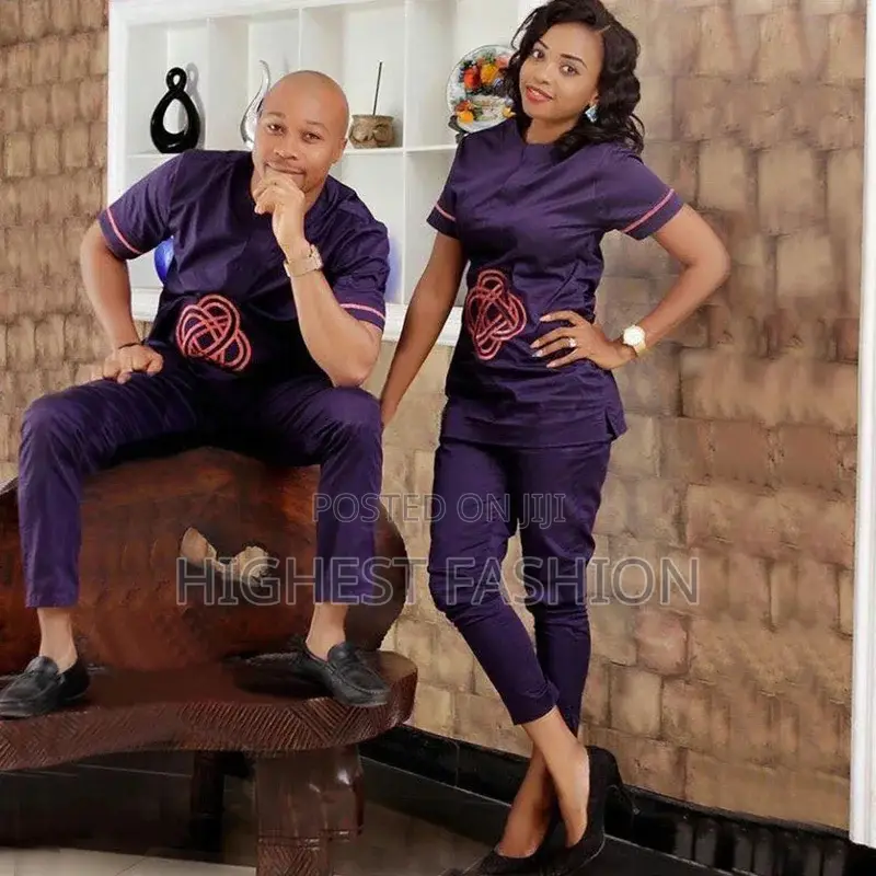 2 PCS Set African Clothing Suit Tops + Pants