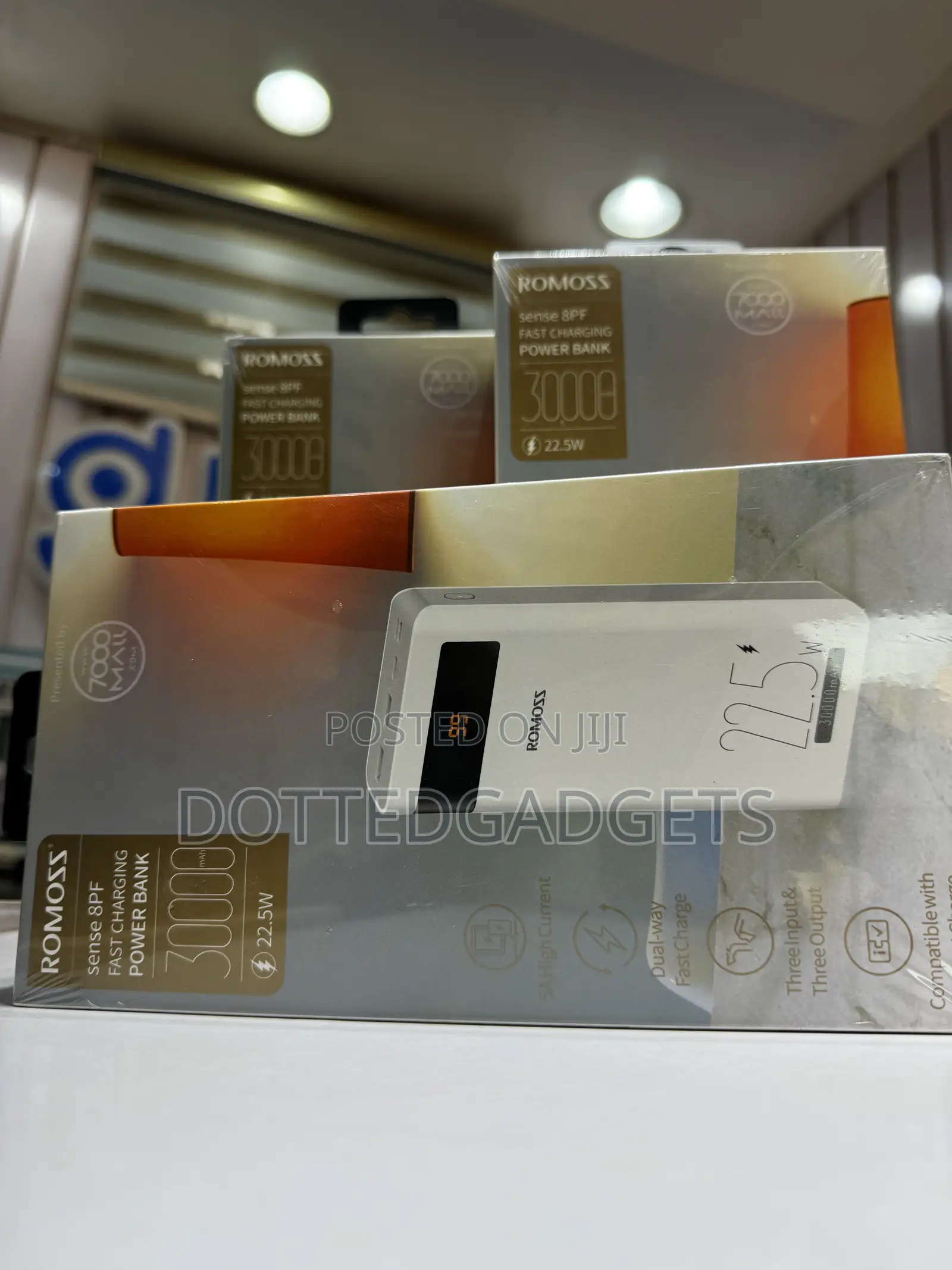 Romoss Sense 8pf 30,000mah 22.5w Pd/Qc3.0 Fast Charging Power Bank