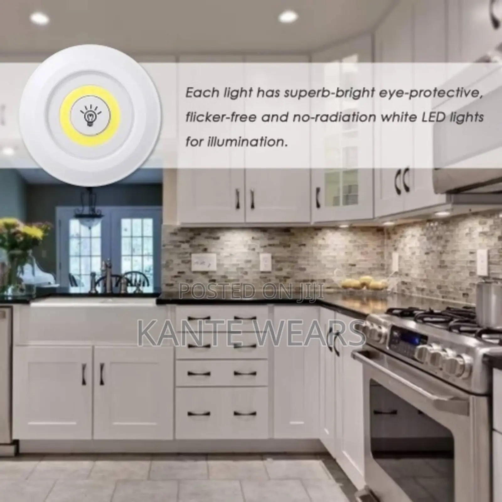 Under Cabinet Led Light With Remote Control - Set of 3