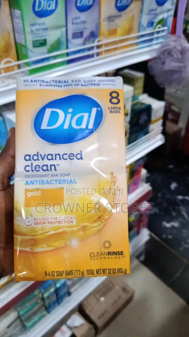 Dial Gold Antibacterial Deodorant Bar Soap, Advanced Clean Bar Soap8pc