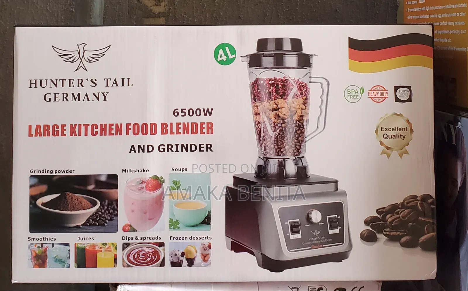 Hunter's Tail Commercial Blender 4l