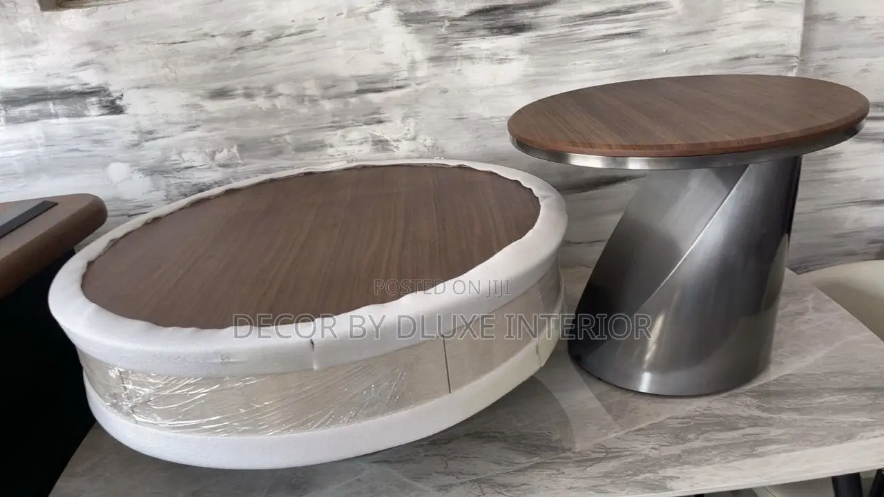 Modern Nested Luxury Ancient Walnut Surface Coffee Table