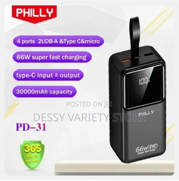 Philly 30000mah Power Charging Bank