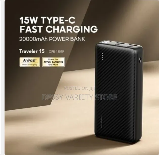 Oraimo Traveler 15 Power Bank 20000mah 15w Type-C Fast Charging