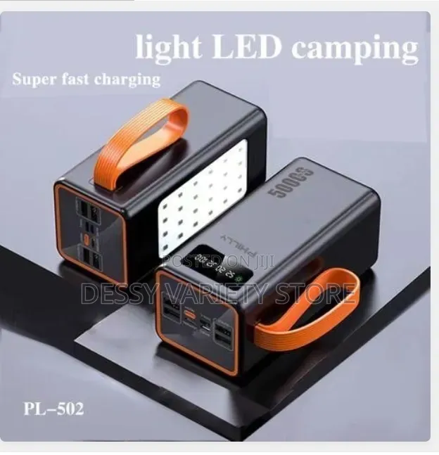 Philly 50000 Mah Super Fast Charger Power Bank With Led Lights