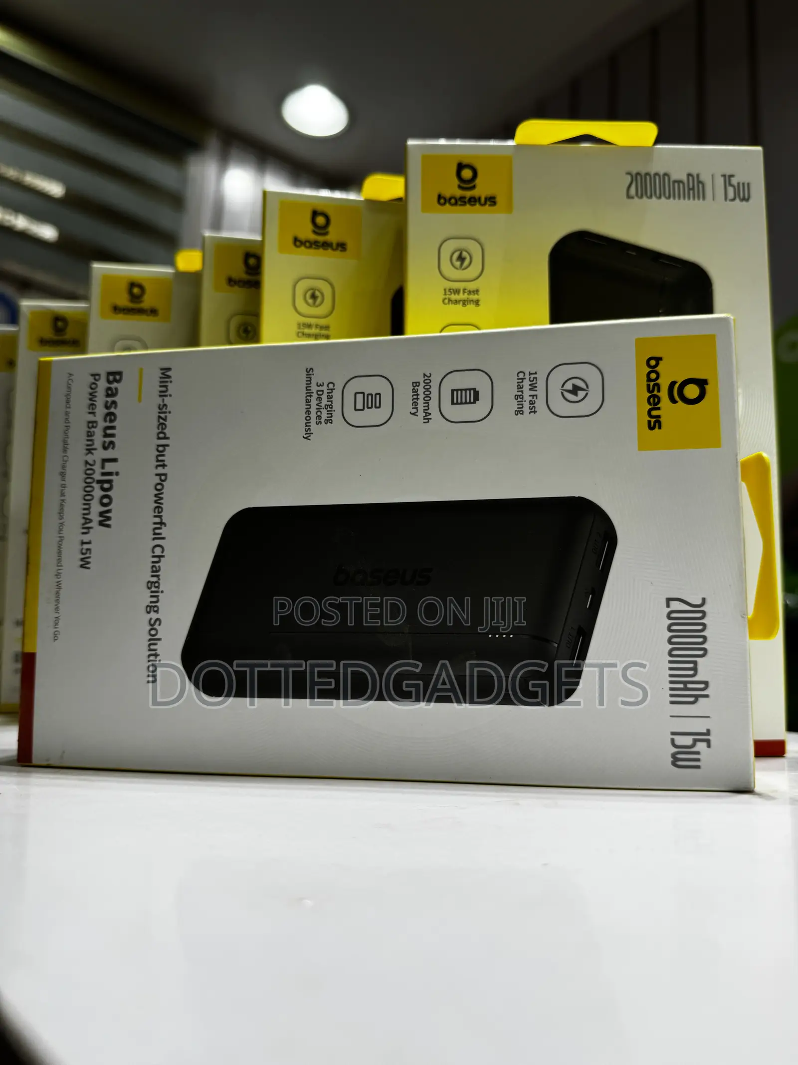 Baseus Bipow 20,000mah 15w Digital Display Fast Charging Power Bank