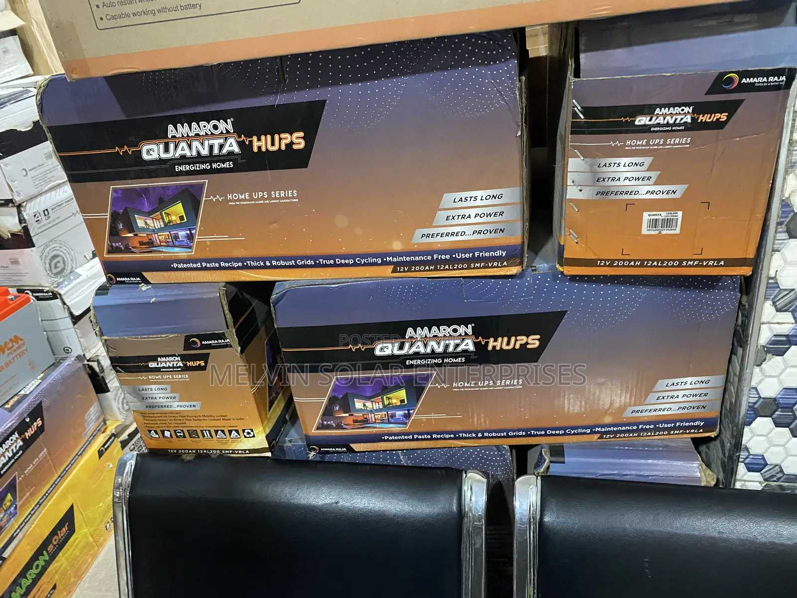 200ah 12v Amaron Quanta Solar Tubular Batteries Available in Store