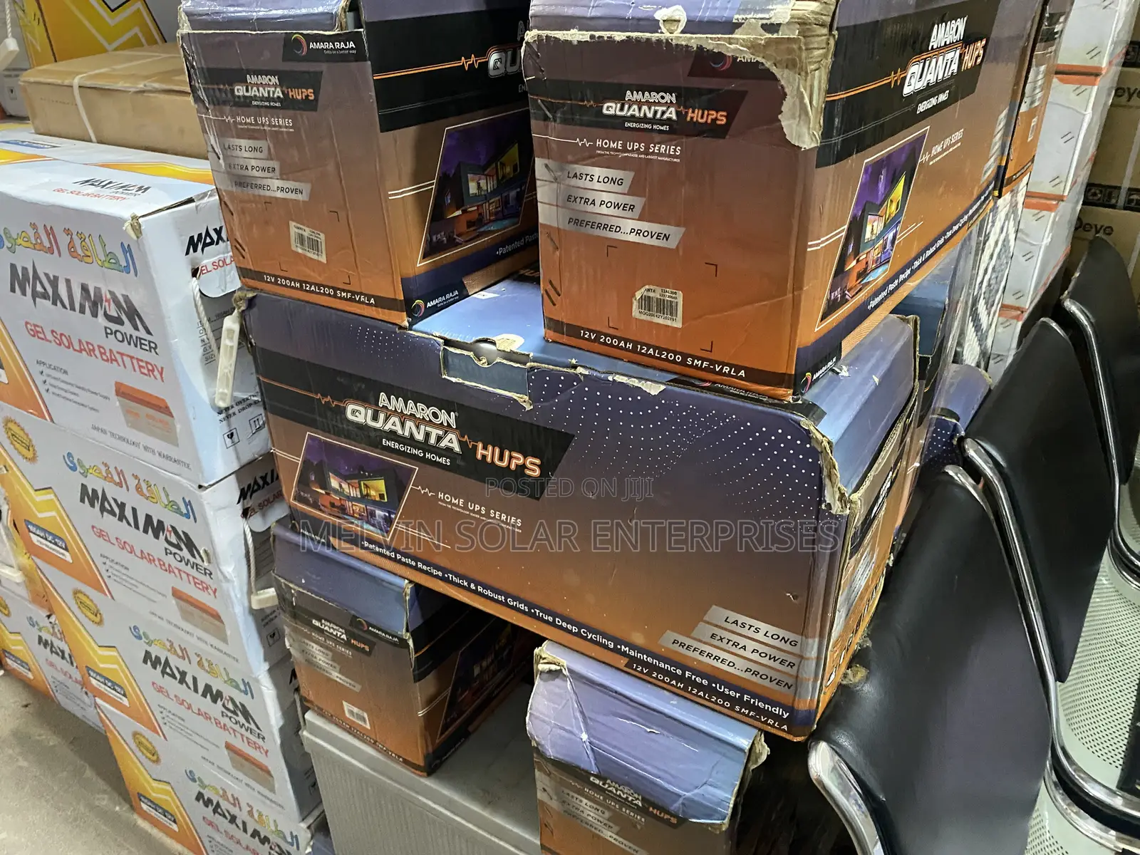 200ah 12v Amaron Quanta Solar Dry Cell Batteries Available Now